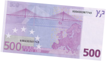 500 euros verso